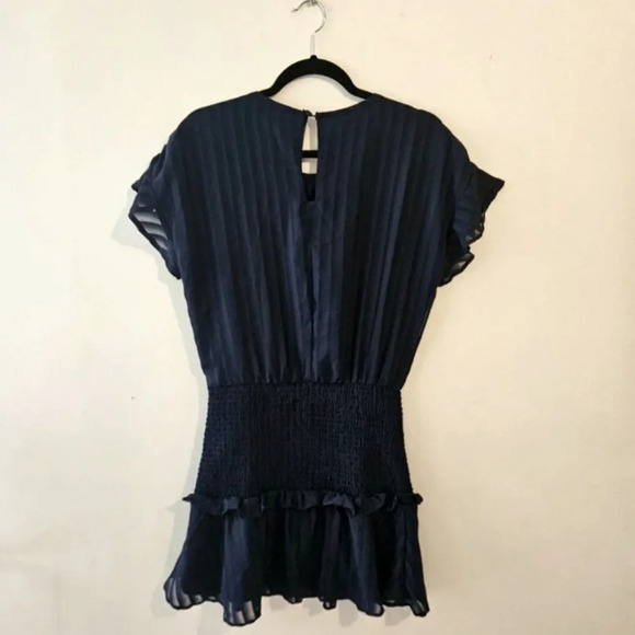 Aqua Ruffled Mini Dress - Picture 4 of 4